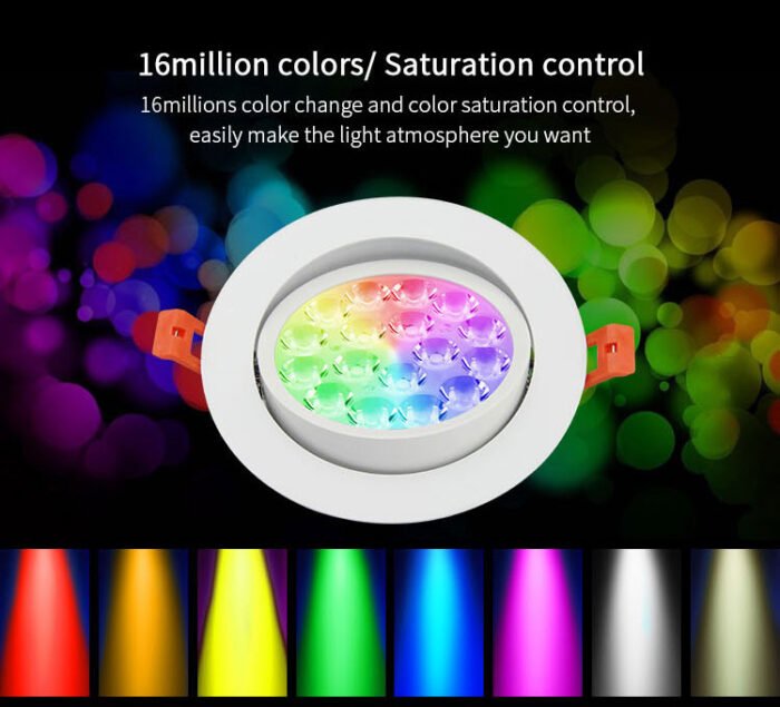 Synergy 21 LED Panel Rund 9W RGB-WW mit Funk und WLAN schwenkbar*Milight/Miboxer* - Image 4
