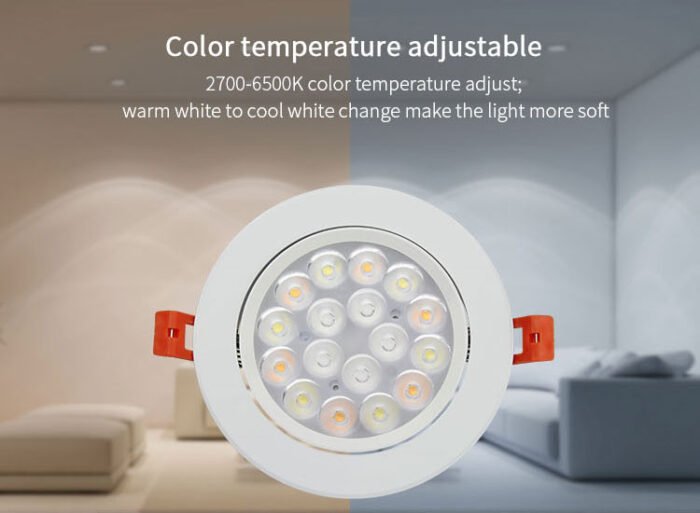 Synergy 21 LED Panel Rund 9W RGB-WW mit Funk und WLAN schwenkbar*Milight/Miboxer* - Image 5