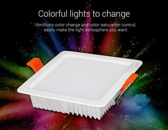 Synergy 21 LED Panel square 9W RGB-WW mit Funk und WLAN *Milight/Miboxer* - Image 5
