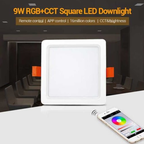 Synergy 21 LED Panel square 9W RGB-WW mit Funk und WLAN *Milight/Miboxer*