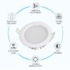 Synergy 21 LED Panel Rund 6W RGB-WW mit Funk und WLAN IP54 *Milight/Miboxer* - Image 4