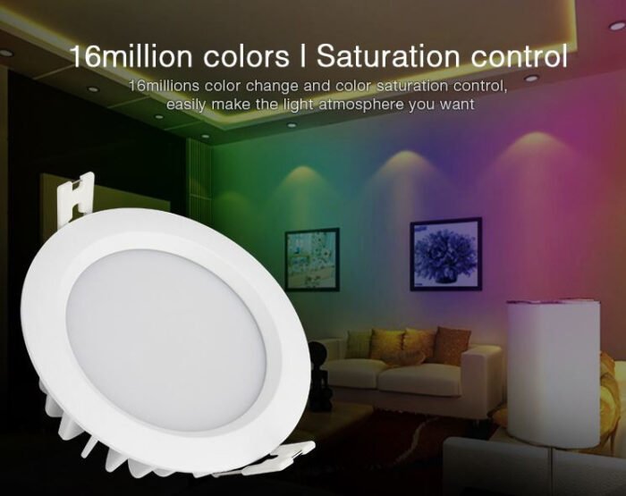 Synergy 21 LED Panel Rund 6W RGB-WW mit Funk und WLAN IP54 *Milight/Miboxer* - Image 6