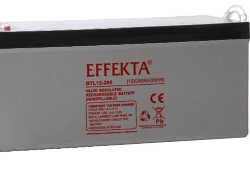Effekta zbh. Akku 12V/260Ah, 10-Jahre Lebenserwartung