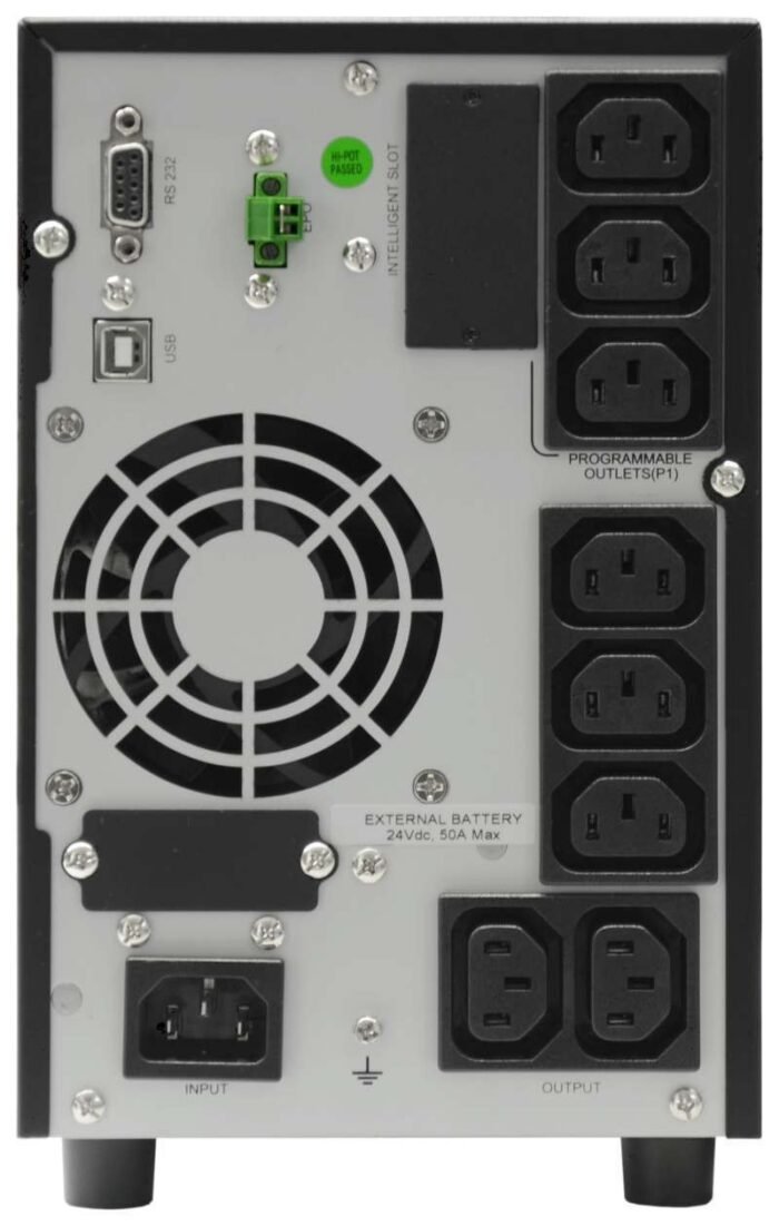 Effekta MTX-XL Lineinteraktive USV, 1100VA, 36min bei cos phi 0,7 , MTX1100-36, USB+RS232, Schwarz, Sinus-Ausgang,