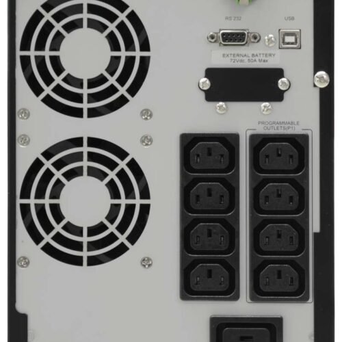 Effekta MTX-XL Lineinteraktive USV, 3000VA, 17min bei cos phi 0,7 , MTX3000-17, USB+RS232, Schwarz, Sinus-Ausgang,