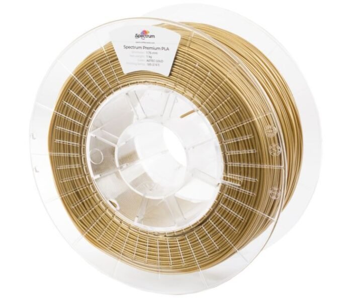 Spectrum 3D Filament / PLA Glitter / 1,75mm / Aztec Gold / Gold Glitzer / 0,5kg - Image 2