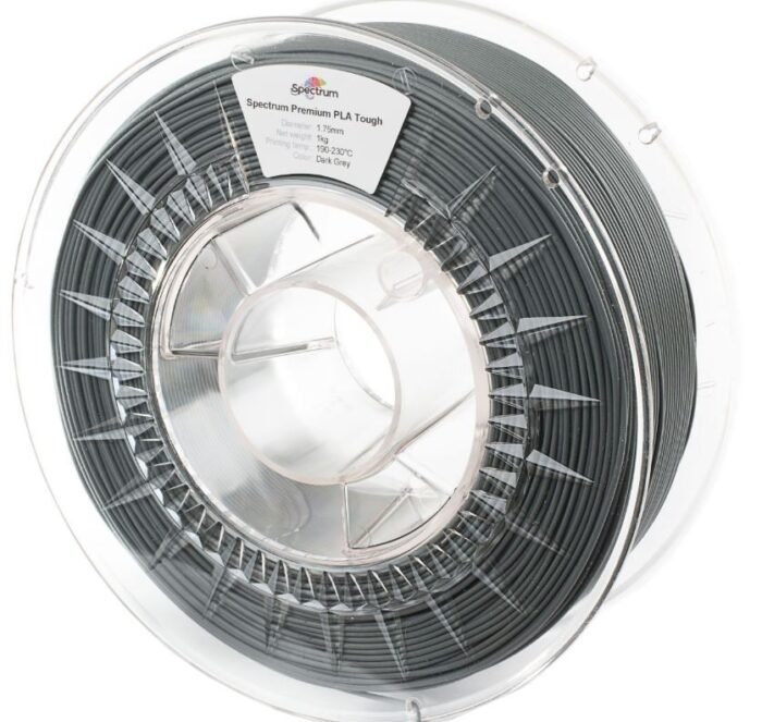 Spectrum 3D Filament / PLA Tough / 1,75mm / Dark Grey / Dunkelgrau / 1kg - Image 2