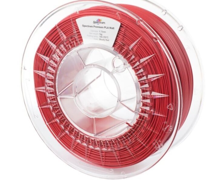 Spectrum 3D Filament / PLA Matt / 1,75mm / Bloody Red / Rot / 1kg - Image 2