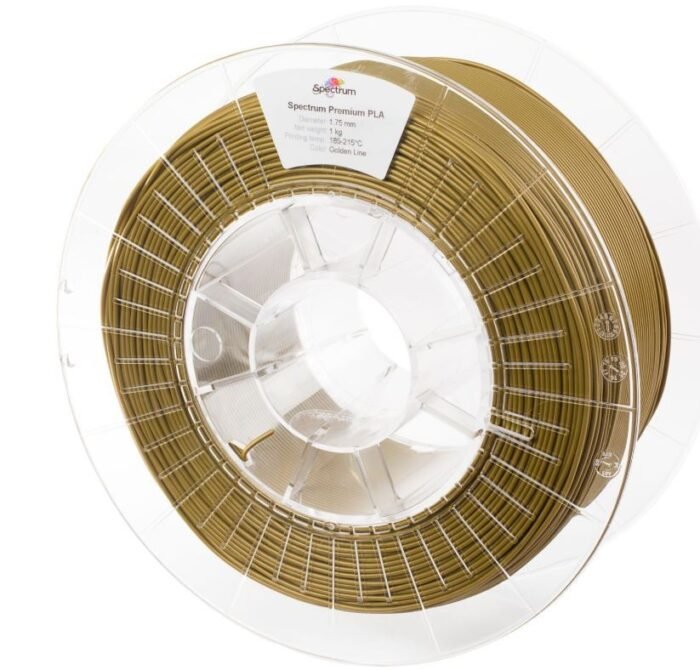 Spectrum 3D Filament / PLA Premium / 1,75mm / Golden Line / Gold / 1kg - Image 2