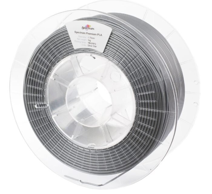 Spectrum 3D Filament / PLA Premium / 1,75mm / Silver Star / Silber / 1kg - Image 2