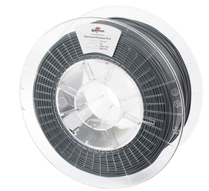 Spectrum 3D Filament / PLA Premium / 1,75mm / Dark Grey / Dunkelgrau / 1kg - Image 2