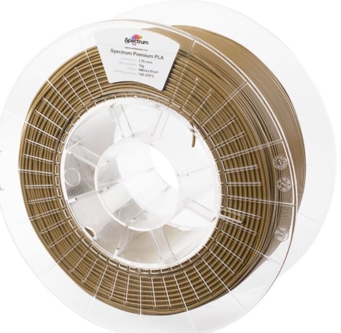 Spectrum 3D Filament / PLA Premium / 1,75mm / Military Khaki / Braun / 1kg - Image 2