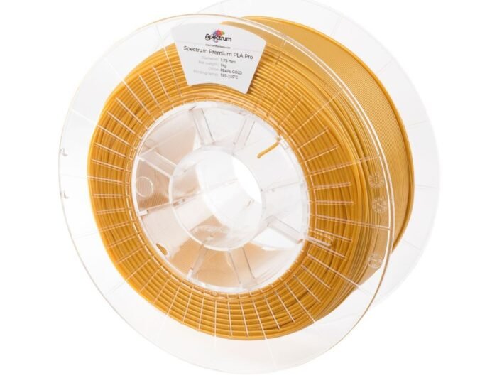 Spectrum 3D Filament / PLA Pro / 1,75mm / Pearl Gold / Gold / 1kg - Image 2