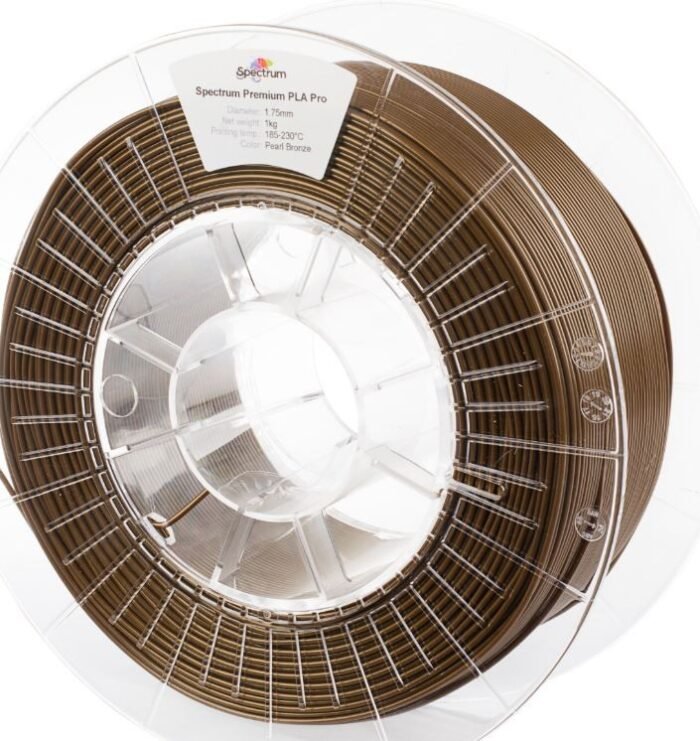 Spectrum 3D Filament / PLA Pro / 1,75mm / Pearl Bronze / Bronze / 1kg - Image 2