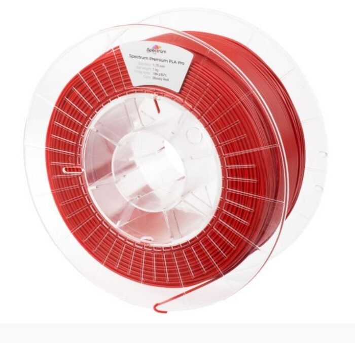Spectrum 3D Filament / PLA Pro / 1,75mm / Bloody Red / Rot / 1kg - Image 2