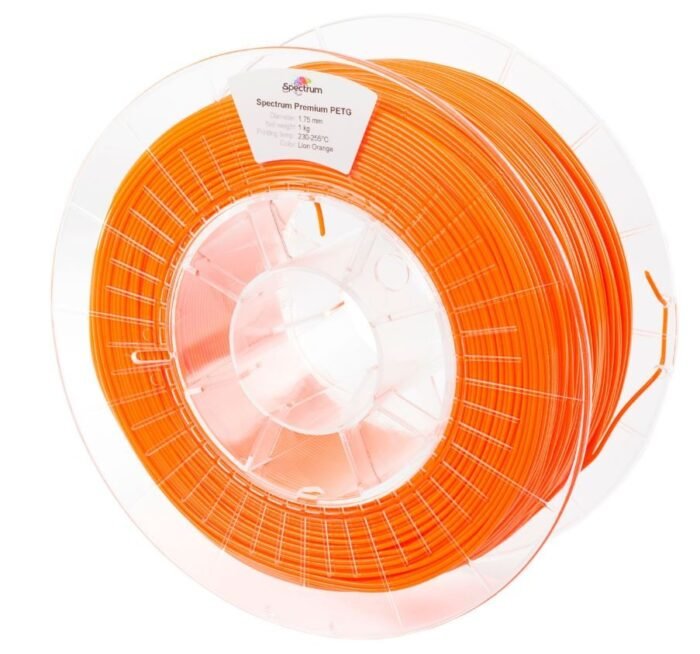 Spectrum 3D Filament / PET-G Premium / 1,75mm / Lion Orange / Orange / 1kg - Image 2