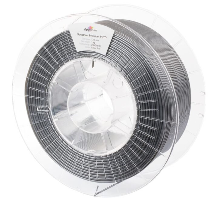 Spectrum 3D Filament / PET-G Premium / 1,75mm / Silver Start / Silber / 1kg - Image 2