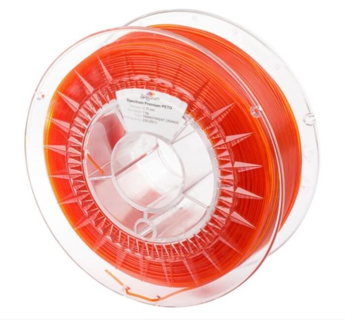 Spectrum 3D Filament / PET-G Premium / 1,75mm / Transparent Orange / Orange Durchsichtig / 1kg - Image 2