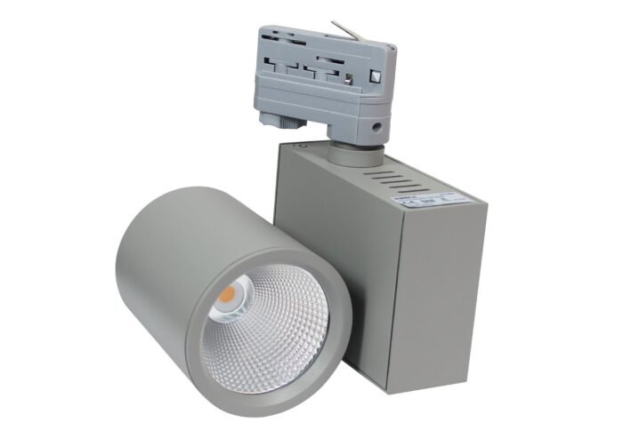 Synergy 21 LED Track-Serie für Stromschiene VLA-Serie 30W, 45°, ww, CRI97 grau