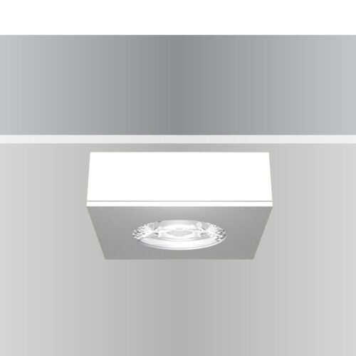 Synergy 21 LED Deckeneinbauspot Helios weiß, quadratisch, Aufputzrahmen