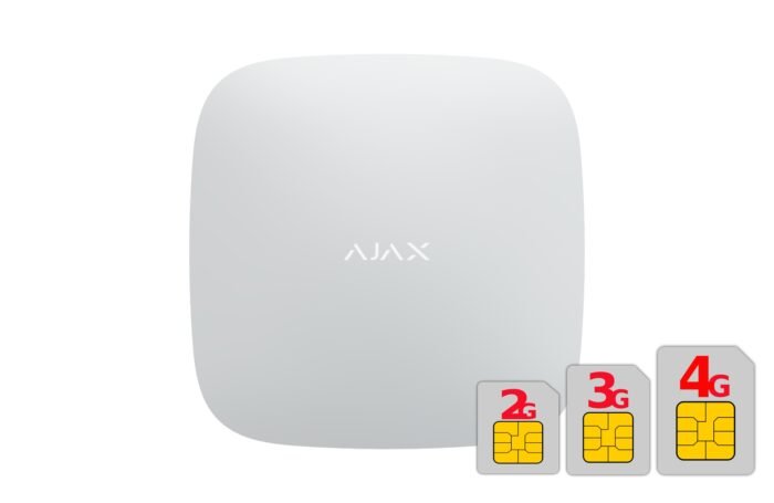 AJAX HUB 2 PLUS - Funk Alarmanlage SET 11, Weiss - Image 2
