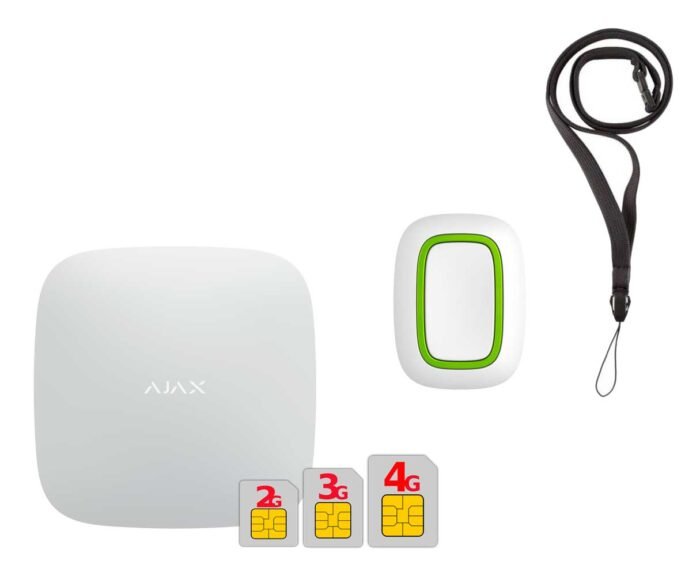 AJAX HUB 2 PLUS -  Funk Alarmanlage SET 15, Weiss