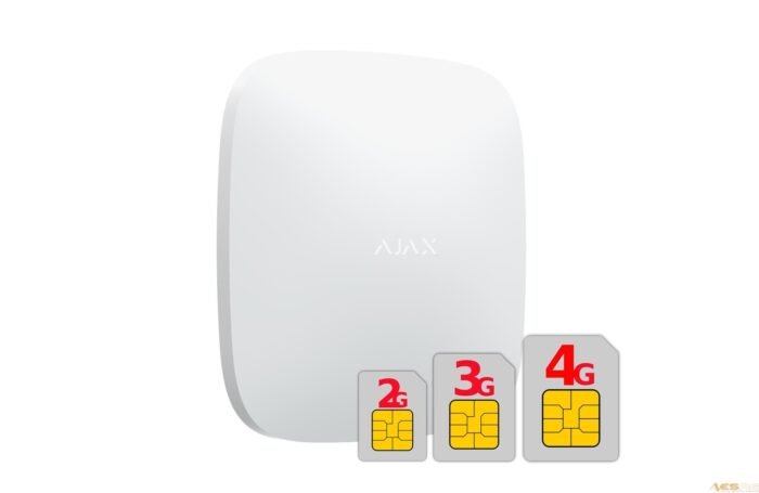 AJAX HUB 2 PLUS - Funk Alarmanlage SET 9, Weiss - Image 2
