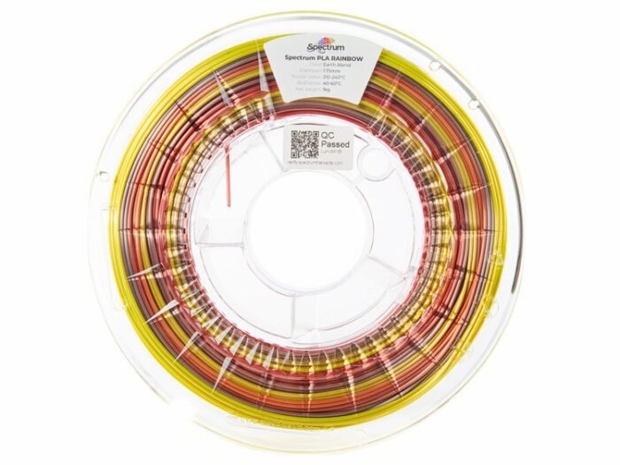 Spectrum Filament · PLA SILK Rainbow · EARTH BLEND · 1.75mm · 1kg - Image 3