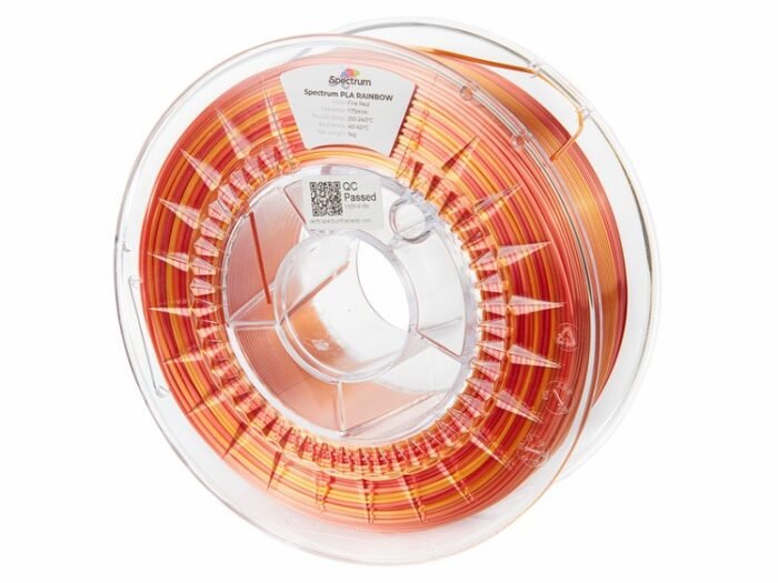 Spectrum Filament · PLA SILK Rainbow · FIRE RED · 1.75mm · 1kg - Image 2