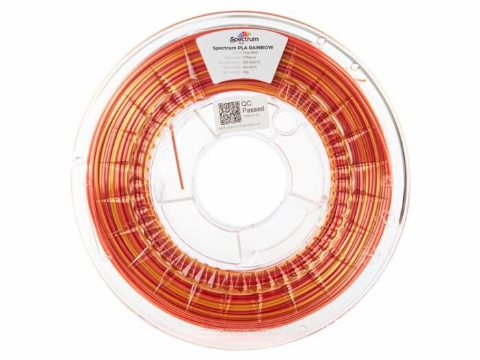Spectrum Filament · PLA SILK Rainbow · FIRE RED · 1.75mm · 1kg - Image 4