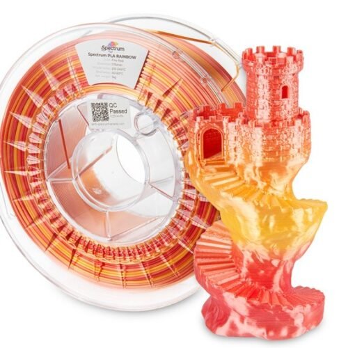Spectrum Filament · PLA SILK Rainbow · FIRE RED · 1.75mm · 1kg