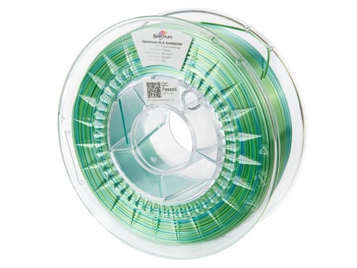Spectrum Filament · SILK PLA Rainbow · OCEAN MELANGE · 1.75mm · 1kg - Image 2