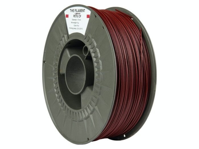 The Filament · PETG CF · RED · 1.75mm · 1kg - Image 2