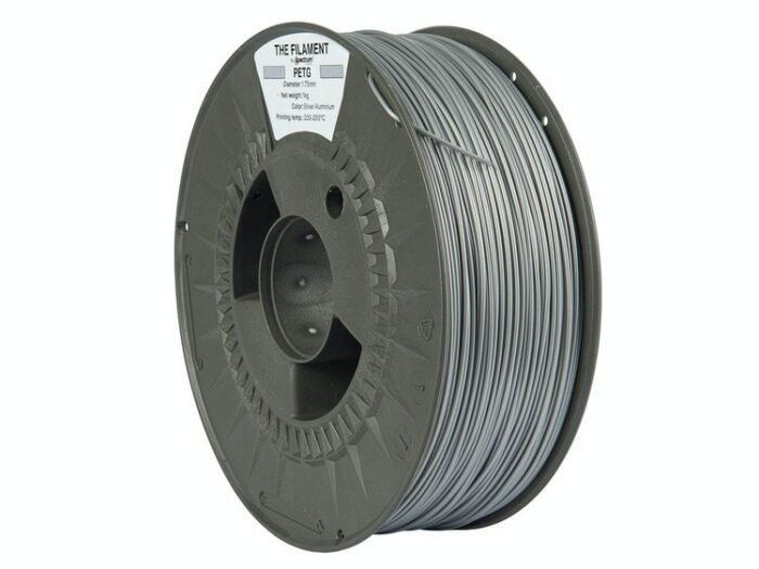 The Filament · PETG · SILVER ALUMINIUM · 1.75mm · 1kg - Image 2
