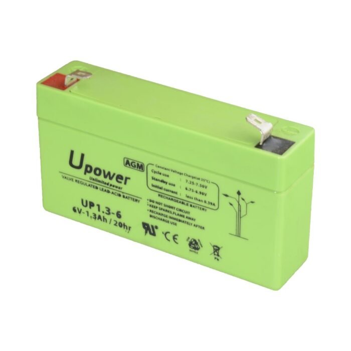 UPOWER - Bleiakku 6V 1.3 Ah AGM - Image 2