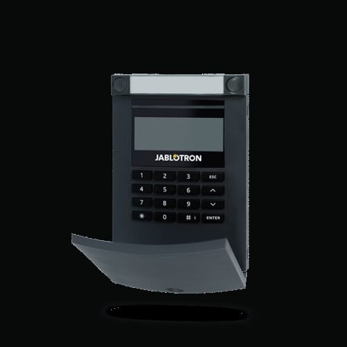 JA-154E-AN Jablotron Funk-Bedienteil mit LCD-Display, Codetastatur und Leser, anthrazit