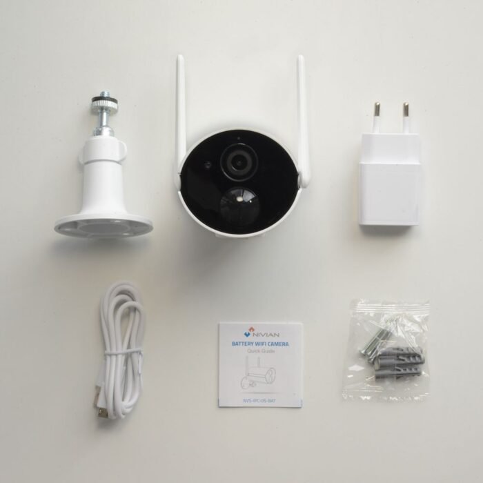 NIVIAN - Batterie Kamera, 1080p, WiFi, PIR, Audio, Smart - Image 7