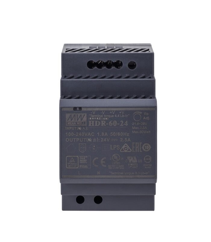 ABUS 24V DC Netzteil für Hutschiene MeanWell - Image 2