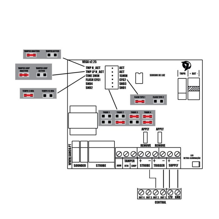 Aussensirene VEGA-PLUS Rot - EN-Grad 3 - Image 2